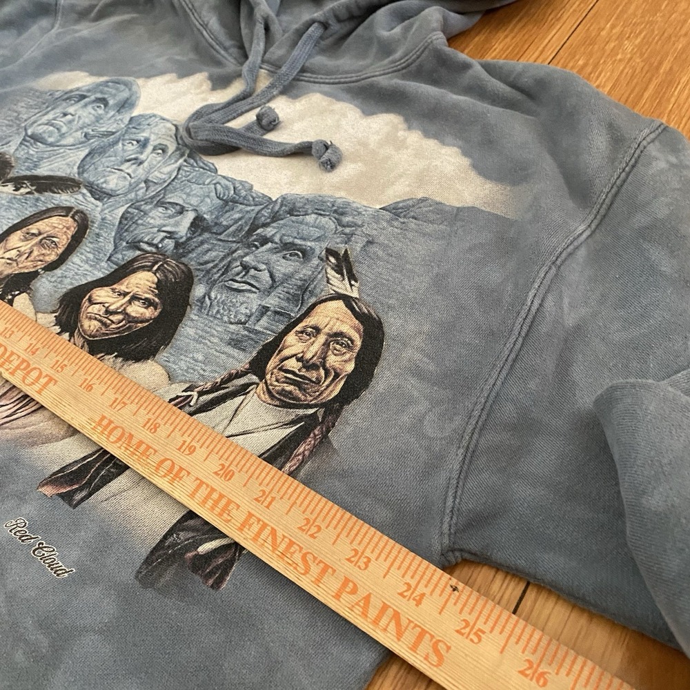 The Original Founding Fathers Hoodie Size L Tie Dye Native American - Picture 3 of 5